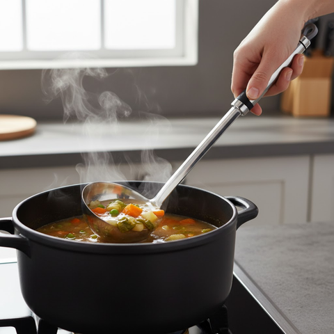 Stainless Steel Gizmo Deep Soup Ladle