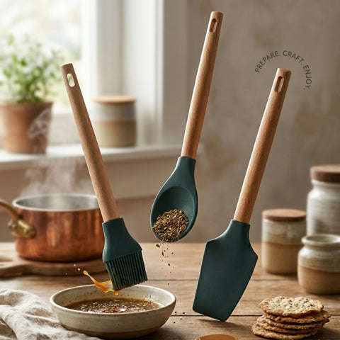 3 Piece Silicone Kitchen Tools Set