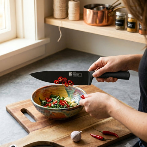 Black Blade Stainless Steel Chef Knife