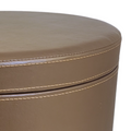 Small Round Leather Stool