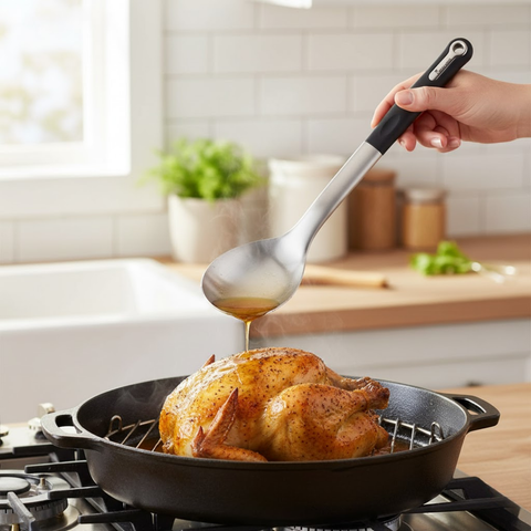 Foodies Stainless Steel Basting Spoon