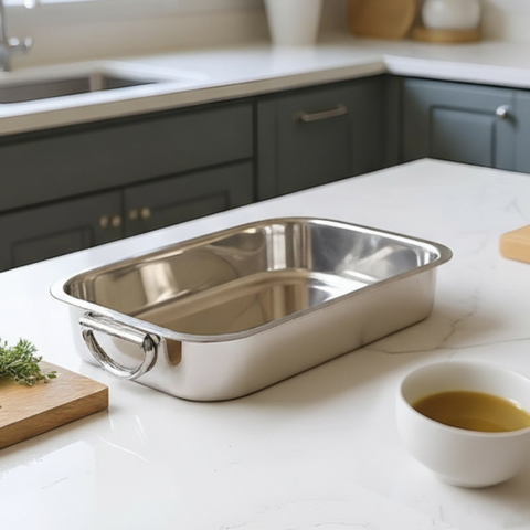 4 Litre Stainless Steel Roasting Tray