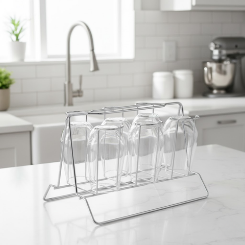 Chrome Glass Holder