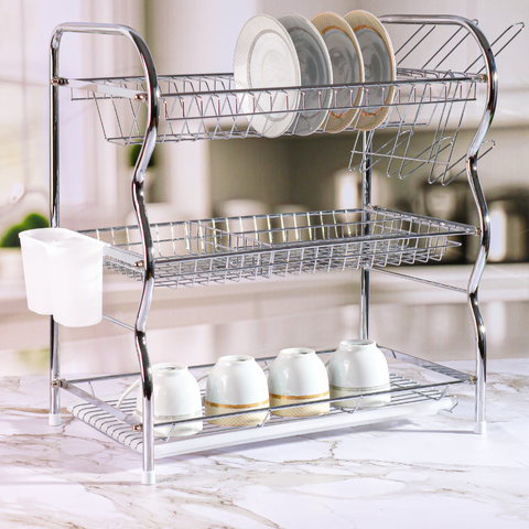 Chrome dish drying rack hotsell