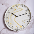 Round marble wall clock
