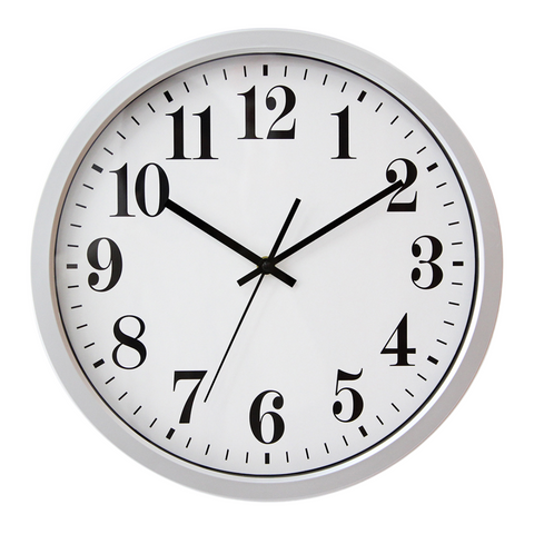 Round office wall clock