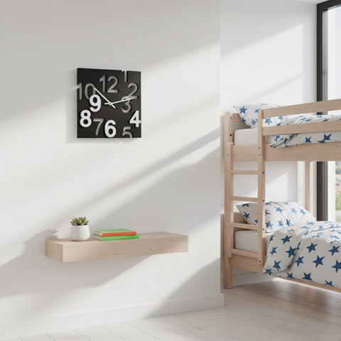 Square 3D Wall Clock