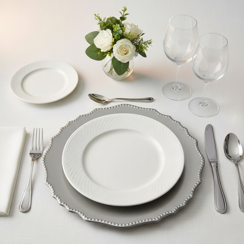 Silver Wavy Underplate