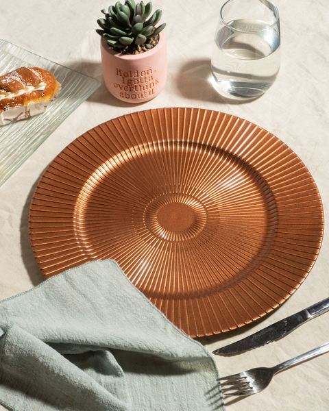 Brown/Rose Gold Underplate