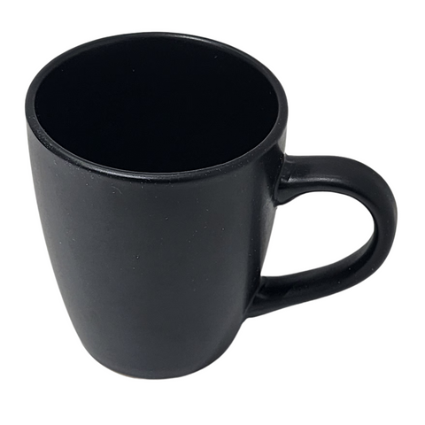 12 OZ Matt Black Straight Edge Mug