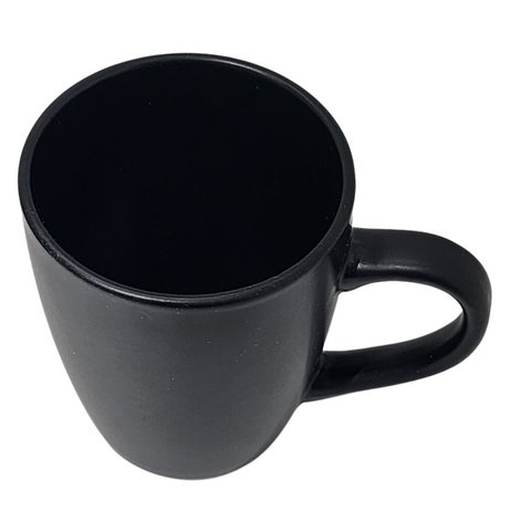 12 OZ Matt Black Straight Edge Mug