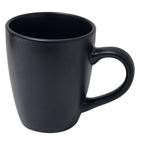 12 OZ Matt Black Straight Edge Mug