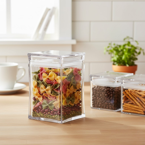 840ml Prism Simple Square Canister