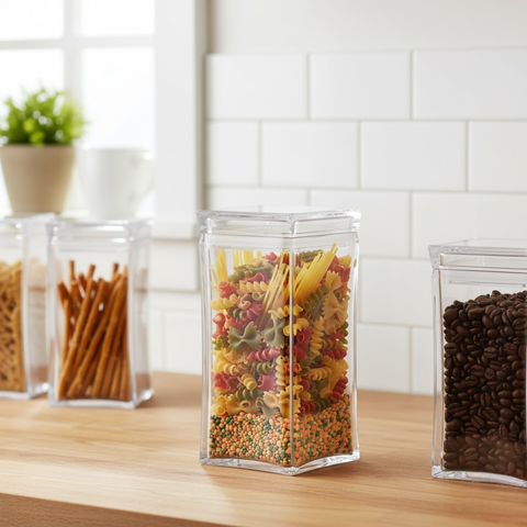 1.2 Litre Prism Simple Square Canister