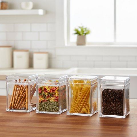 960ml Prism Simple Square Canister