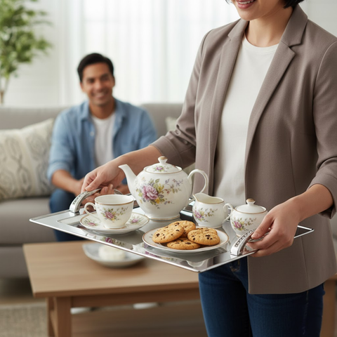 Rectangular Tray With Handle