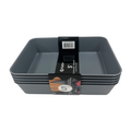 5 Piece Grey Storage Trays
