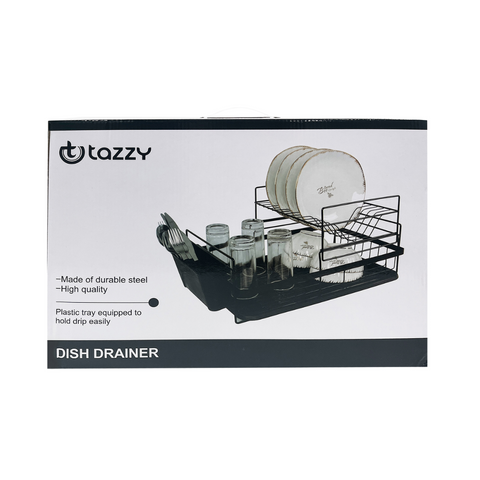 2 Level Black Dish Rack