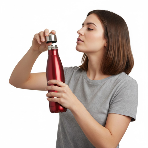 500ml Red Stainless Steel Water Bottle
