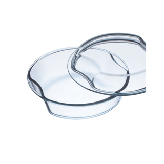 2.5 Litre Round Glass Casserole With Lid
