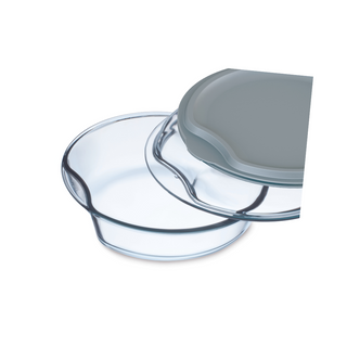 2.5 Litre Round Glass Casserole With Lid