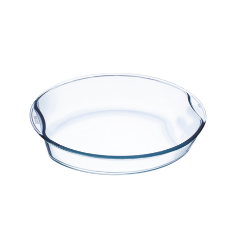 2.5 Litre oval glass casserole with lid