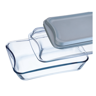 2.5 Litre Rectangular Glass Casserole With Lid