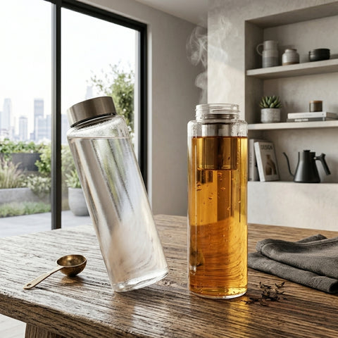 1 Litre Glass Water Bottle