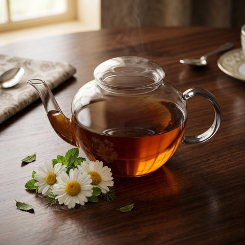 1.7 Litre Saturn Glass Tea Pot