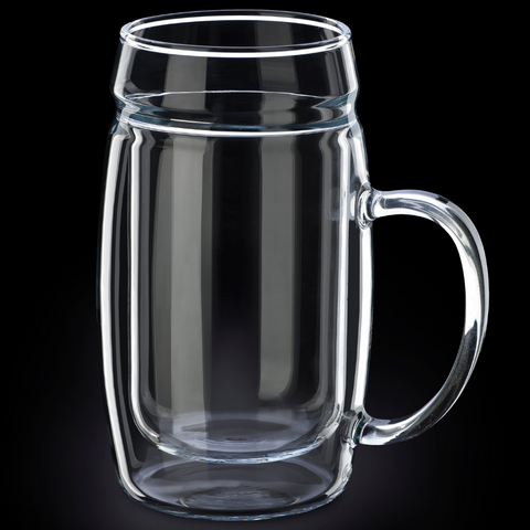 0.5 Litre double wall beer glass