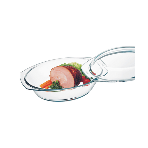 Simax 2.4 Litre Oval Glass Casserole With Lid