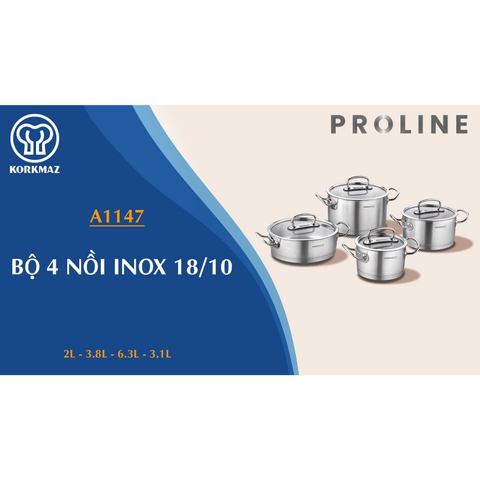 8 Piece Proline Cookware Pot Set