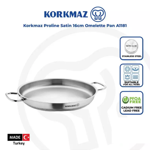 16cm Shallow Proline Omelette/Paella Pan