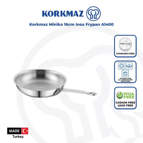 16cm Minika Inox Frypan