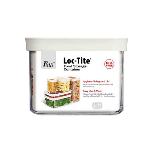 Felli 1.1 Litre Acrylic Loc Tite Food Storage Container