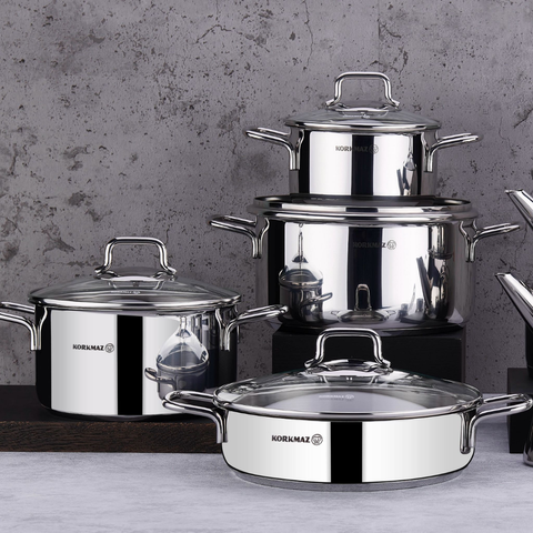 8 Piece Perla Cookware Pot Set