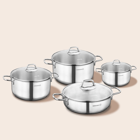 8 Piece Perla Cookware Pot Set