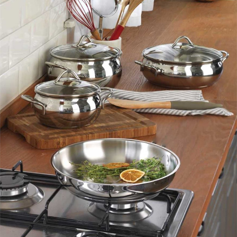 9 Piece Tombik Cookware Pot Set