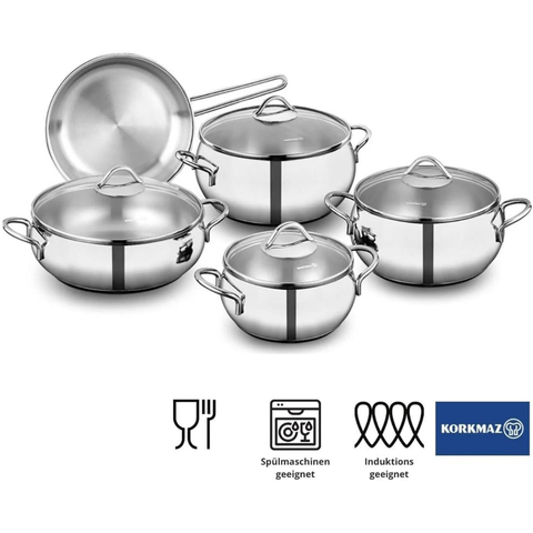 9 Piece Tombik Cookware Pot Set