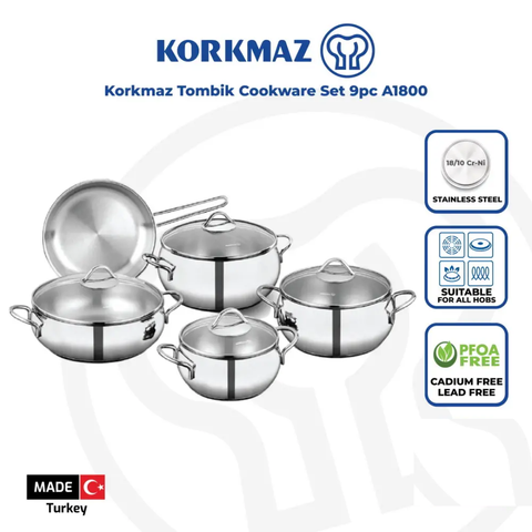 9 Piece Tombik Cookware Pot Set