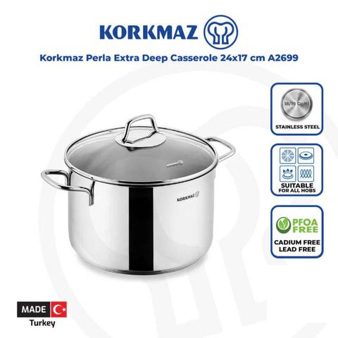 24cm Perla Extra Deep Casserole