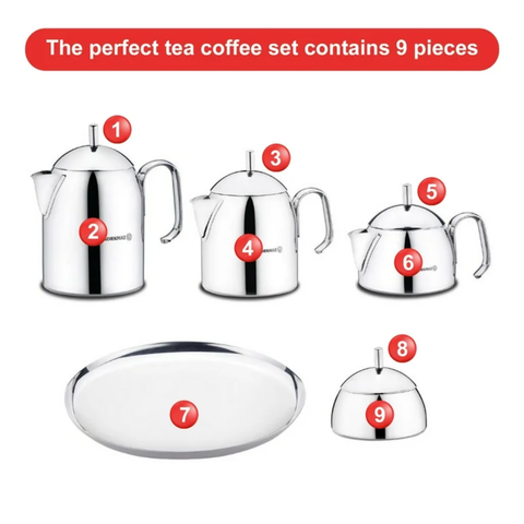 9 Piece Pera Tea And Coffee Set