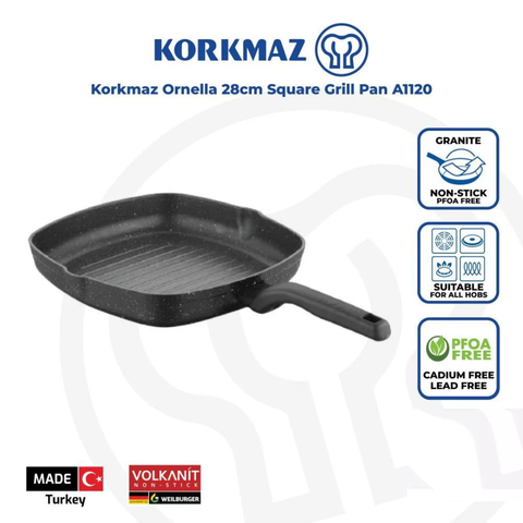 28cm Ornella Square Grill Pan