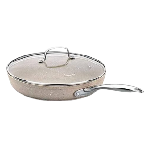 26cm Granita Frypan With Glass Lid