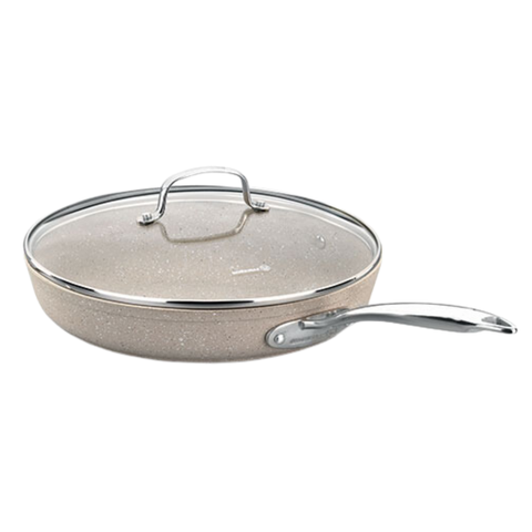 26cm Granita Frypan With Glass Lid