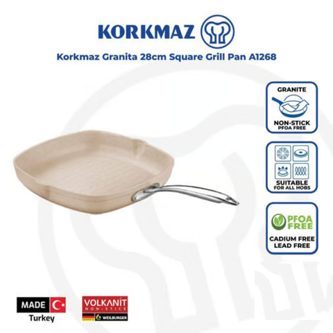 28cm Granita Square Grill Pan