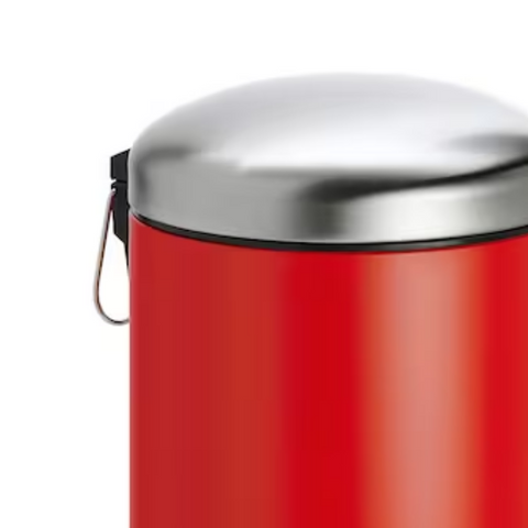 5Ltr Red Dust Bin With Dome Lid