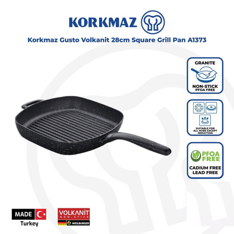 28cm Gusto Square Grill Pan