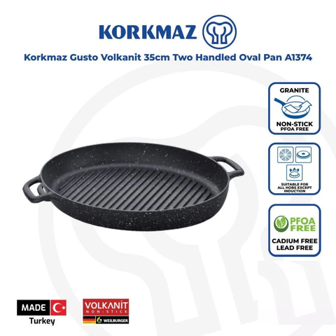 35cm Gusto Oval Grill Pan