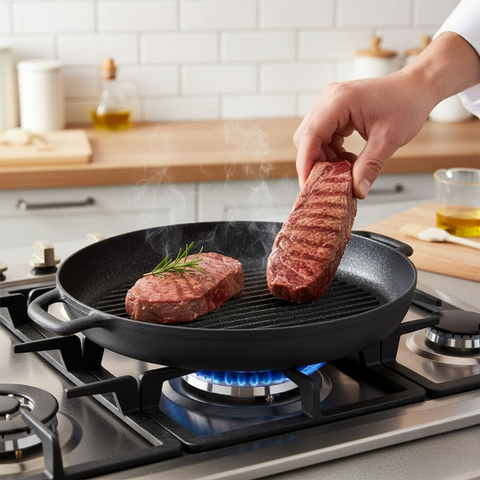 35cm Gusto Oval Grill Pan